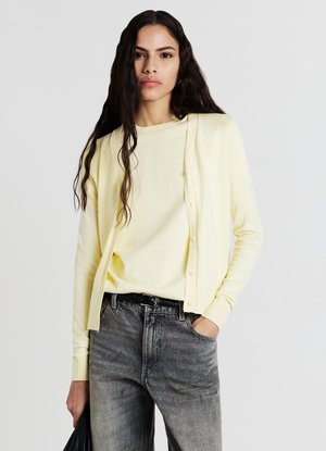 Strickjacke - giallo chiaro