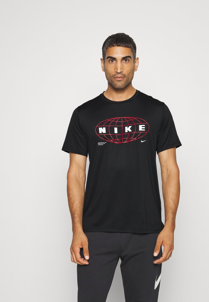 Nike Performance DRY Sport TShirt black/white/schwarz Zalando.de