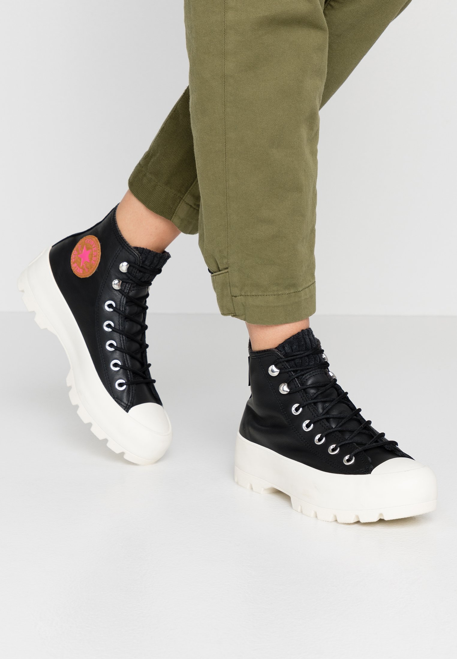 pink lugged converse