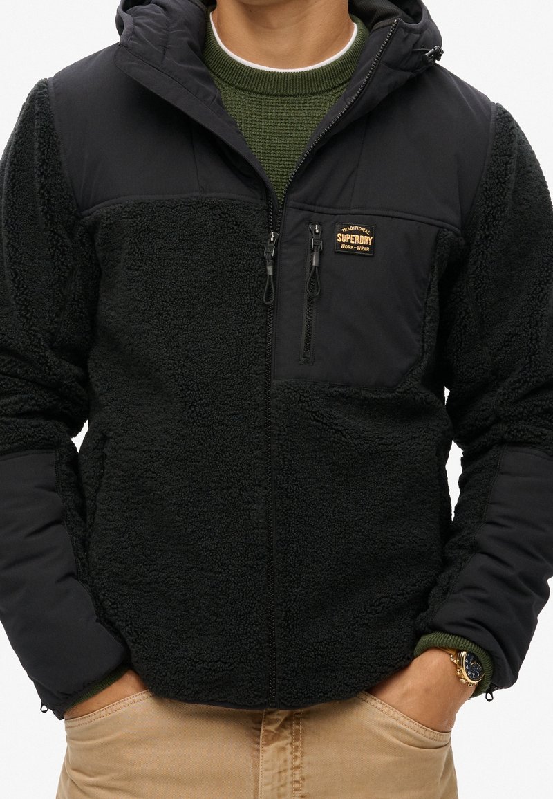 Superdry & Co Giacca in pile - black