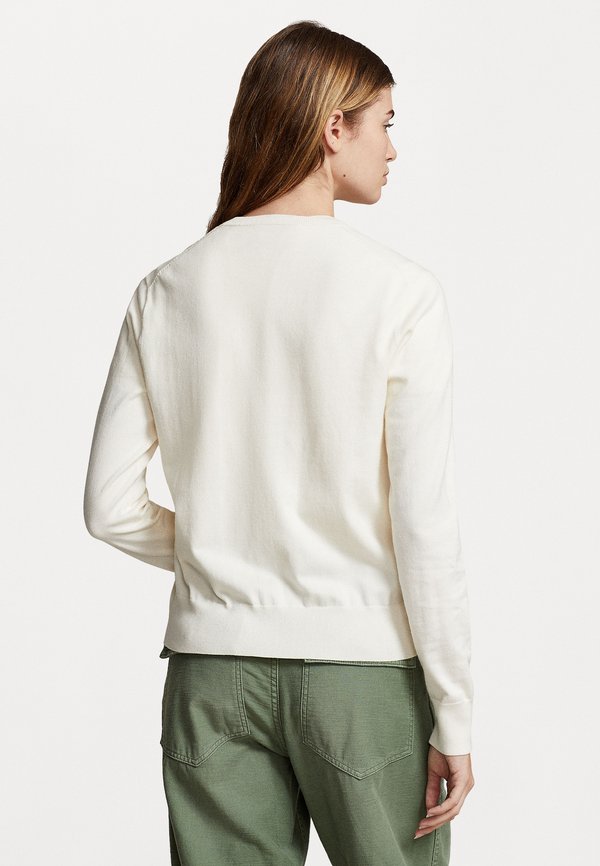 PIMA COTTON LONG SLEEVE CARDIGAN - Cardigan - collection cream3