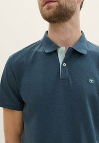 TOM TAILOR BASIC  - Polokošeľa - nighttime blue white melange