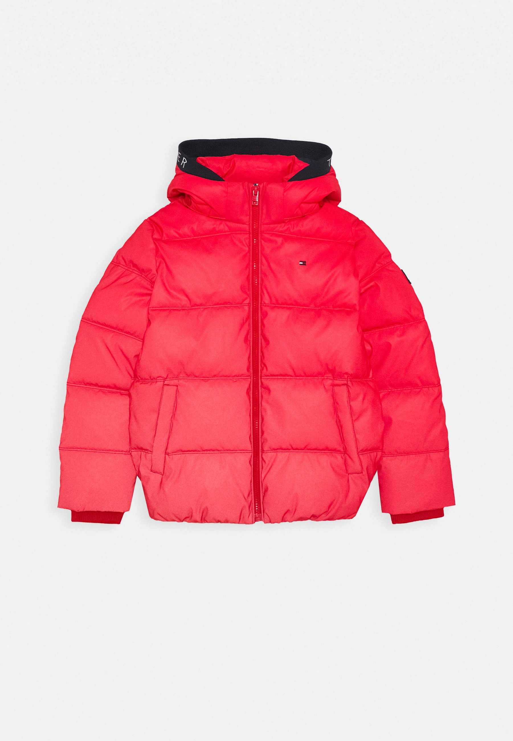 tommy hilfiger blue and red jacket