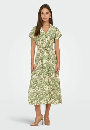JDY JDYTROYA LIFE MIDI - Vestido camisero - kale