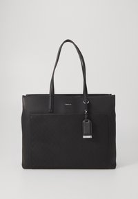 MUST MEDIUM MONO - Geantă de pânză - classic mono black