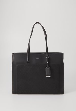 MUST MEDIUM MONO - Shopping bag - classic mono black