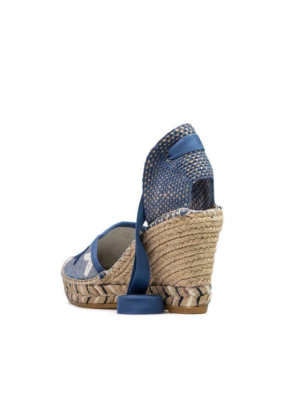 Vidorreta SANDALIA CUÑA YUTE - Alpargatas - azul - Zalando.es