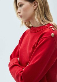 Mango WITH JEWEL BUTTONS - Pulover - red