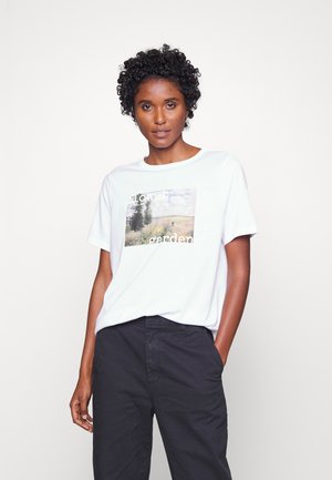 SADENA - Camiseta estampada - white