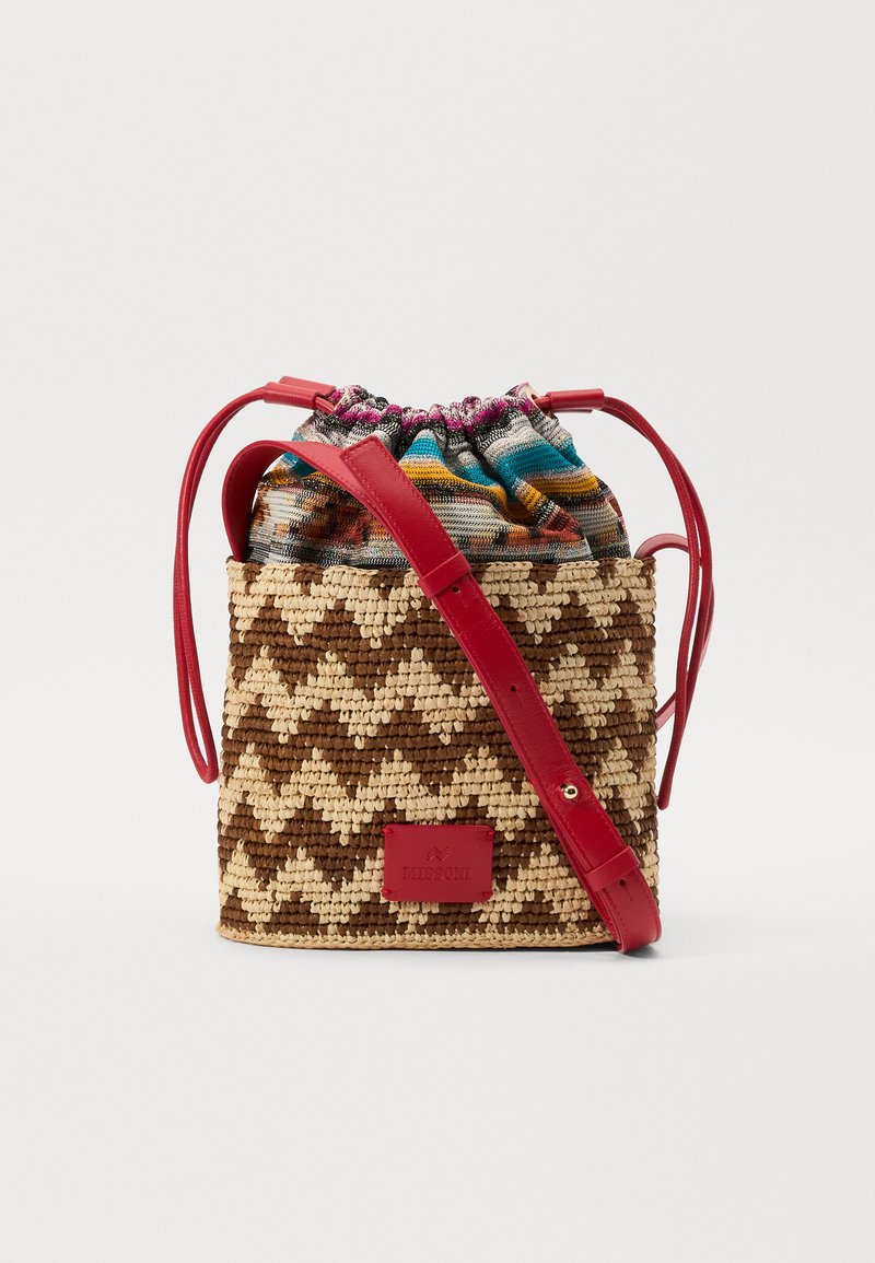 Missoni SMALL BUCKET - Cross body bag - beige