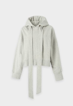 CLOSED, BOW TIE HOODIE - Kapuzenpullover - light grey melange