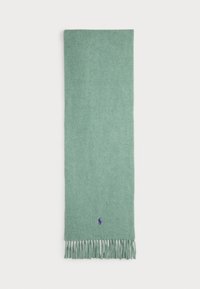 FRINGE-TRIM WOOL SCARF - Écharpe - green