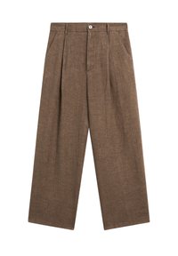 Massimo Dutti - WIDE - Trousers - beige Thumbnail Image 1