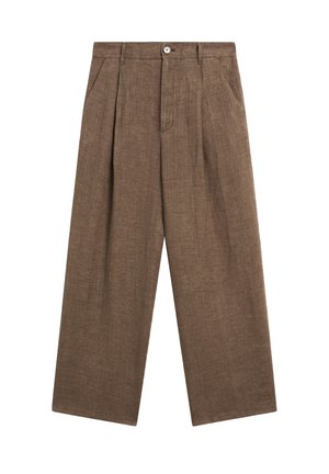 Massimo Dutti WIDE - Trousers - beige