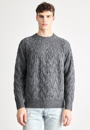 CABLE - Pulóver - medium grey marl