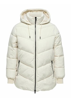 ONLY Carmakoma WATTIERTE CURVY - Ziemas jaka - whitecap gray