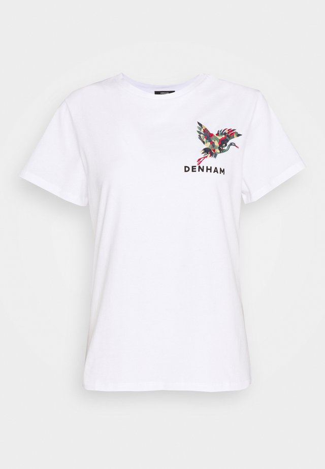 CRANE CAMELLIA TEE - T-shirt con stampa - white