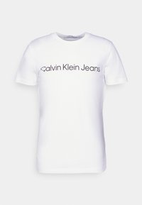CORE INSTITUTIONAL LOGO SLIM TEE - Marškinėliai su spaudiniu - bright white