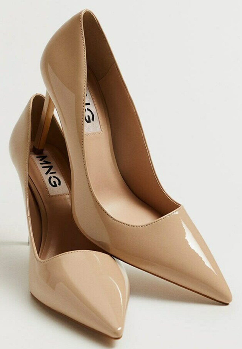 escarpin camel mango
