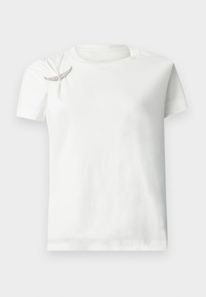 SUZAN PLISSE WINGS - T-shirts basic - white