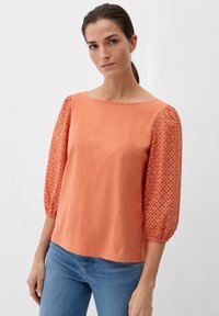 s.Oliver IM FABRICMIX - Bluse - papaya