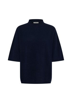 Soaked in Luxury, SLSIDA SEAMLESS ROLLNECK SS - T-shirt basique - night sky