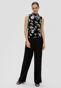 s.Oliver BLACK LABEL OHNE ÄRMEL - Top - schwarz