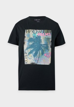 Roxy, OCEANREGULAR POSTER - T-shirt imprimé - anthracite