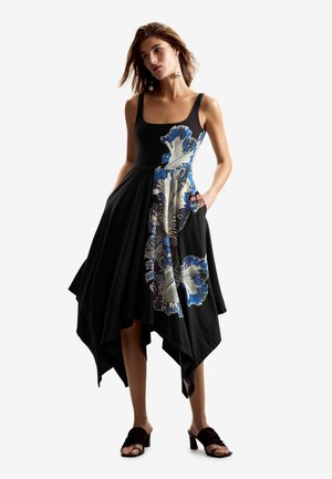 ASYMMETRIC STRAPPY  - Denné šaty - black