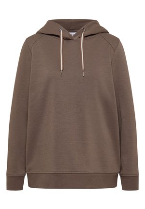 Cecil, SWEATSHIRT MIT KAPUZE IN UNIFARBE - Hoodie - cocoa taupe