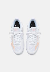 Mizuno WAVE DIMENSION - Obuća za odbojku - white/halogen blue/peach parfa