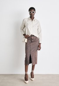 Mads Nørgaard KETLY SKIRT - Teksaseelik - brown