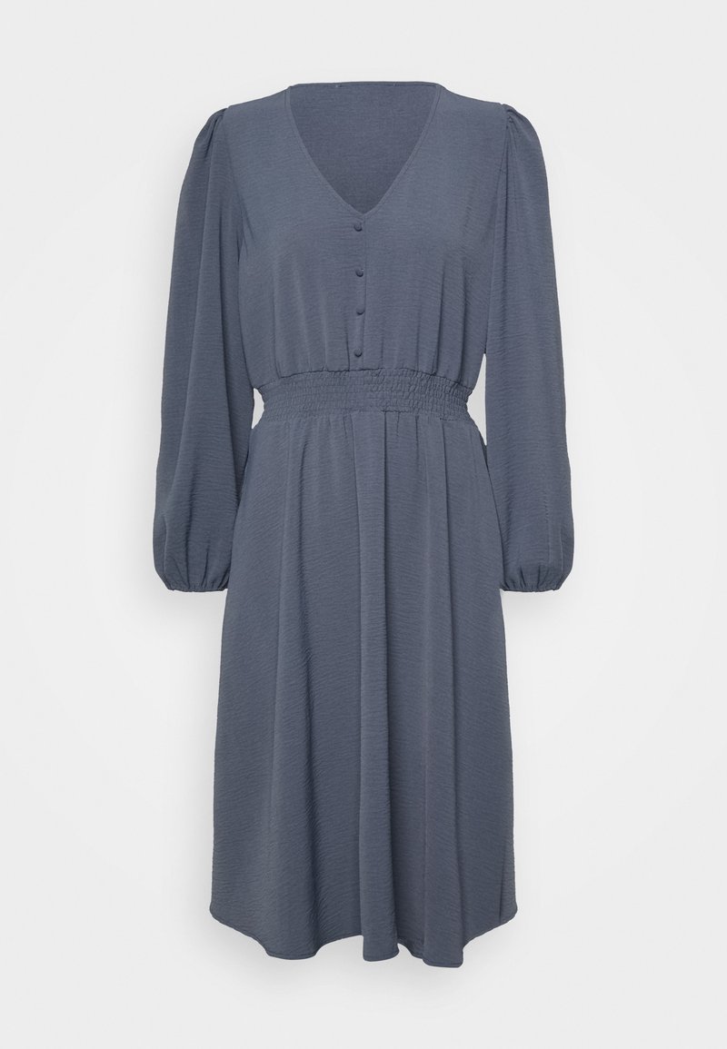 ONLY ONLMETTE V NECK SMOCK DRESS - Vestido de dia - ombre blue
