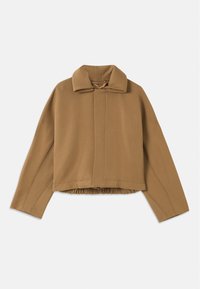 OVERSIZED ROLL NECK - Chaqueta de entretiempo - dark camel