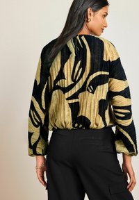 Next LONG SLEEVE TRIM - Pluus - khaki green black print