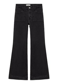 Mango Kids Široké džíny - black denim