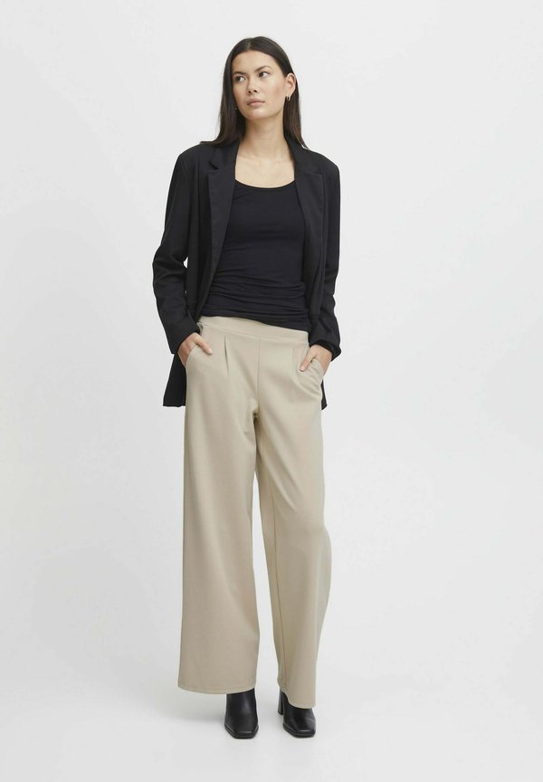 IHKATE SUS LONG - Trousers - beige2