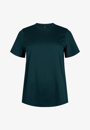 Zizzi MIT RUNDHALSAUSSCHNITT - T-shirt basic - scarab