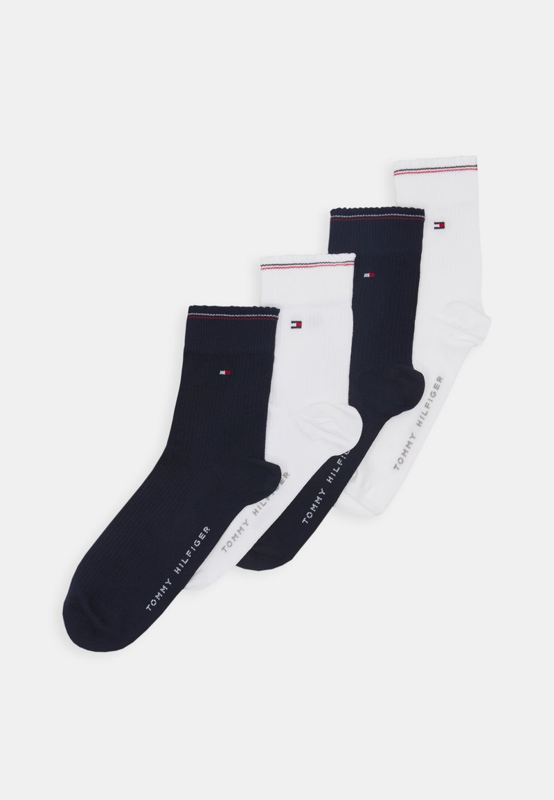 Tommy Hilfiger WOMEN SHORT SOCK 4 PACK Sokker white/navy/mørkeblå