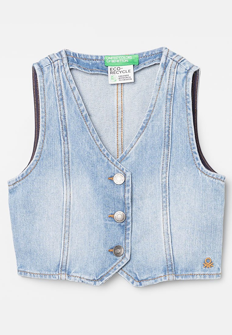 United Colors of Benetton Bodywarmer lichtblauw
