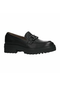 Manfield MIT FARBENEM DETAIL - Slipper - schwarz