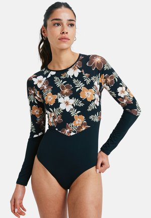 FASHION - LONG SLEEVE - Swimsuit - black