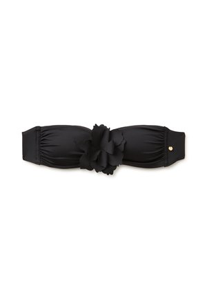 United Colors of Benetton BANDEAU WITH FLOWER APPLICATION.... - Bikinitop - black
