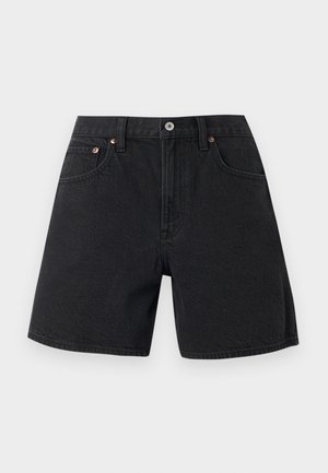 Abercrombie & Fitch, CLASSIC HERO - Short en jean - black denim