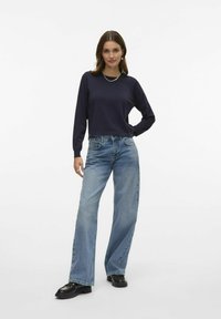 Vero Moda SILJE LS O NECK GA NOOS - Pullover - salute