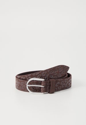 VELOURSGÜRTEL - Belt - dark brown