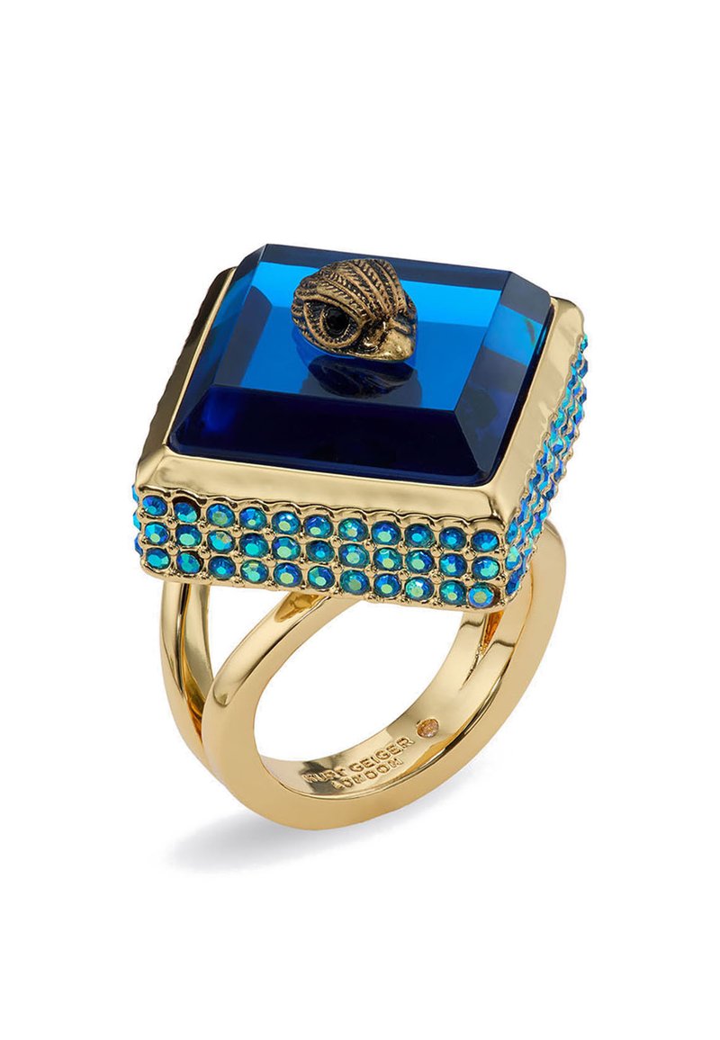 Kurt Geiger London SQUARE COCKTAIL - Ring - blue/blau - Zalando