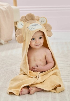 JoJo Maman Bébé, JOJO MAMAN BÉBÉ CHARACTER HOODED TOWEL UNISEX - Bath towel - neutral lion