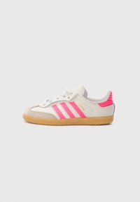 adidas Originals - SAMBA - Baby shoes - white/lucid pink/gum Thumbnail Image 1