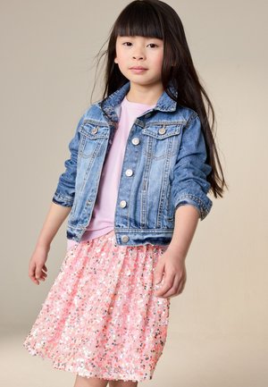 Next, REGULAR FIT SEQUIN - sukňa v tvare A - coral pink